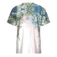 thumbnail image 3 of Blouses à Manches Courtes pour Femmes Mode Été Ample Imprimé Col Rond T-Shirt Manches Courtes Blouse Décontractée T-Shirts d'Été pour Femmes Blouse Manches Courtes T-Shirts d'Été pour Femmes, 3 of 5