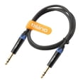 thumbnail image 4 of TISINO Cable TRS de 6,35 mm, trenzado de nailon de 6,35 mm, cable de audio equilibrado macho a macho, 4 of 10