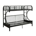 Acme Furniture Eclipse Twin Over Full Futon Bunk Bed, Black