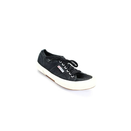 

Pre-owned|Superga Women s Low Top Cotton Canvas Sneakers Black Size 8