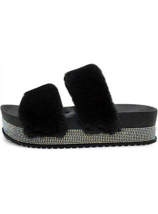 Fur wedges sale