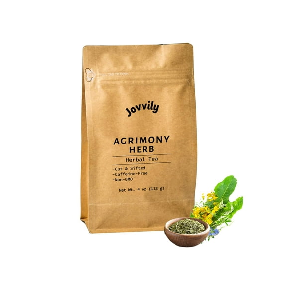 Jovvily Agrimony Herb - 4 oz - Cut & Sifted - Herbal Tea - Non-GMO