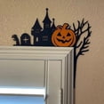 thumbnail image 3 of Decoración de marco de puerta de Halloween xinyu Decoración de letrero de esquina con bruja calabaza y fantasma (calabaza), 3 of 6