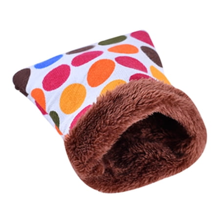 Squirrel Guinea Pig Chinchilla Small Animal Winter Warm Cage Accessories Pet Supplies Bed Sleeping Bag Hamster House 4 SMALL