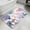 White, variant on Sea Corals Bathroom Rugs Non Slip Washable Bath Mat Absorbent Front Door Mat Coastal Reef Pink Purple Blue Underwater Marine Indoor Doormat for Kitchen Entryway Shower Decor Accessories 15.7"x23.6"