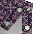 thumbnail image 4 of Ambesonne Ethnic Grommet Curtain, Spring Blossoms, 50" x 120", Indigo Pink Pale Pink, 4 of 6