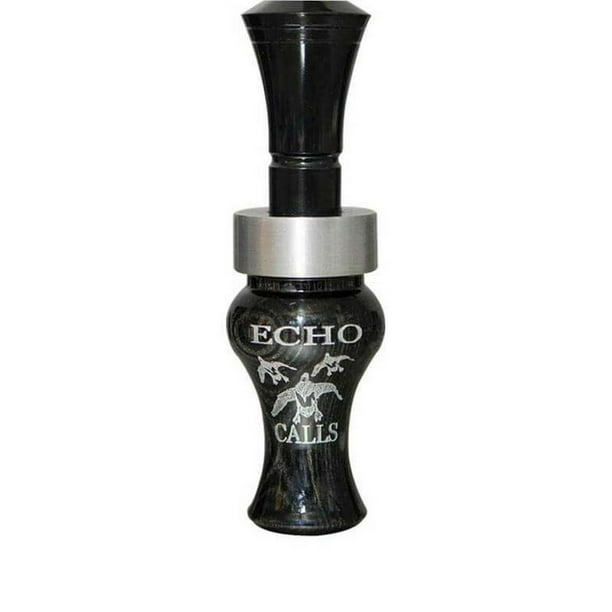 Echo Diamondwood Timber Double Reed Duck Call Black