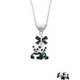 thumbnail image 2 of Delight Jewelry Resin Panda Bear Best Friends Black Bow Heart Necklace, 2 of 4