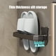 thumbnail image 4 of Estante para zapatillas de baño montado en la pared | Organizador de zapatos de plástico adhesivo | Estante de almacenamiento de zapatos que ahorra espacio | Colgante para puerta o pared | Diseño de, 4 of 6