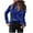 Velvet tops-Blue, variant on Spring Tops for Women Clothes under $5.00 Fashion Women's Spring Velvet Long Sleeve Button Pocket Casual Shirt Top/Blue L