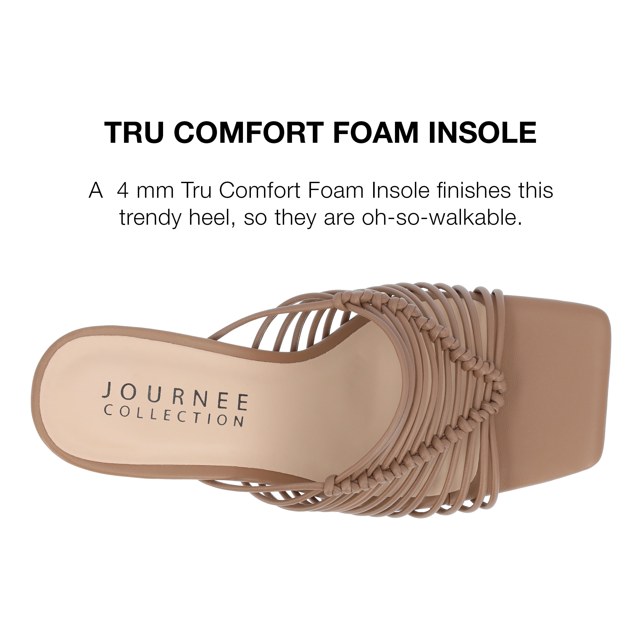 Journee Collection Womens Saskia Tru Comfort Foam Mid Heel Open Toe Pumps