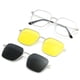 thumbnail image 4 of Gafas de sol polarizadas con un espejo, gafas magnéticas antiultravioleta de tres usos que pueden coincidir con el número de gafas de sol, gafas para miopía, 4 of 5