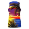 thumbnail image 3 of DPTALR Débardeur Décontracté Homme Été Floral Hawaïen Imprimé Sport Col Rond, 3 of 4