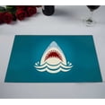 thumbnail image 2 of PKQWTM Shark Jaws Raster Kitchen Dining Table Mats Placemats Size 12x18 Inches, Set of 2 Pieces, 2 of 2
