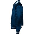 thumbnail image 3 of Satin Baseball Jacket/Striped Trim S Navy/White, 3 of 3
