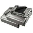 YTBW 2 Pack 30X50 Ft Waterproof Poly Tarp Heavy Duty Protect Cover 10Mil Tarpaulin