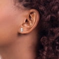 thumbnail image 3 of 14K White Gold Polished Post Earrings - 8.6mm, 3 of 6