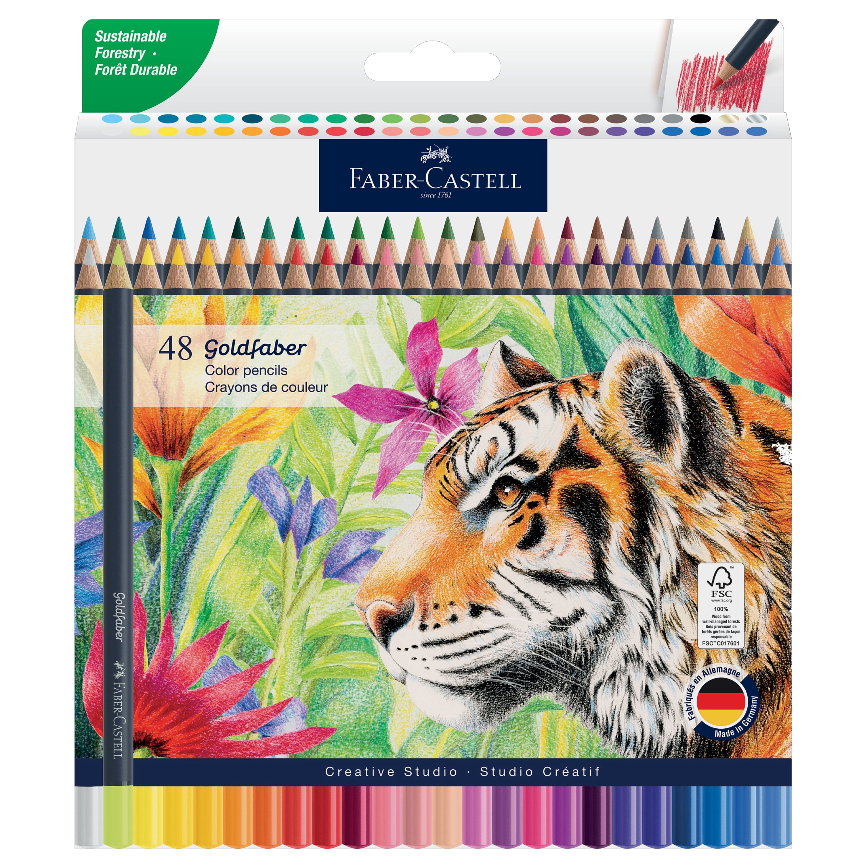 Faber-Castell 60 Ct Polychromos Artists Color Pencil Tin - Walmart.com