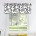 thumbnail image 5 of Vintage Pattern Curtain Valance for Windows Rod Pocket Drape Valence Window Treatments 2 Panels Short Curtains for Kitchen Windows Bathroom Bedroom,54 x 18 Inch, 5 of 5