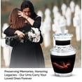 thumbnail image 4 of Red Sparrow Keepsake Urn Set, Mini Urns For Ashes, Small Cremation Urns, Memorial Ash Holder, Decorative Funeral Urns, Unique Burial Urns, Ashes Keepsake, 3 Inch, 2 Pcs, 4 of 5