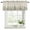 SeaGreen Beige, variant on Eucalyptus Curtain Valances for Windows, Kitchen Valance Window Treatments Panel 2 Pack, Sage Green Farmhouse Leaf Pastoral Plant Rod Pocket Short Curtains for Bathroom Bedroom 54 x 18 Inch