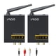 thumbnail image 1 of YMOO Receptor transmisor de audio inalámbrico de 2,4 GHz, audio HiFi de 48 kHz/24 bits, latencia ultrabaja de 20 ms, adaptador de conector RCA de largo alcance de 320 pies para altavoz/barra de sonido, 1 of 5