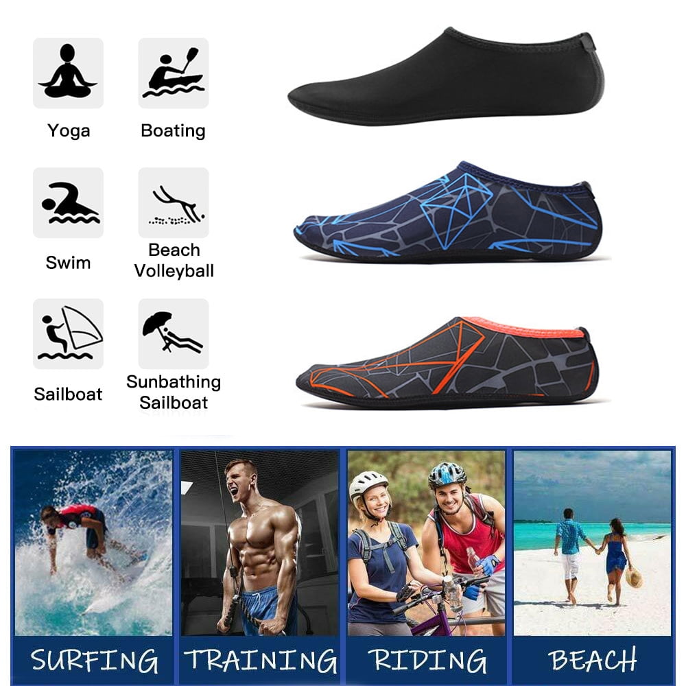 Men Lady Sports Aqua Shoes Summer Beach Wetsuit Surfing Water Shoes Size Unisex 