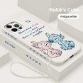 thumbnail image 5 of Funda de Anime Stitch Baby para Apple iPhone 15 14 13 12 Mini 11 Pro XS MAX XR X 8 7 6S SE Plus Liquid Left Rope Phone Cover, 5 of 5