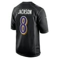thumbnail image 3 of Men's-Nike Lamar Jackson Carbon Black Baltimore Ravens Fashion Jersey, 3 of 3