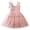 SQR558-Pink, variant on Weebloom Flower Girl Dresses For Wedding Birthday Toddler Fly Sleeveless Embroidered Flowers Prints Dresses Clothes Formal Party Green Girls Dresses
