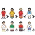 thumbnail image 1 of World Cup Soccer Stars Figures Building Blocks Kids Toys 4.5cm Set Of 8, 1 of 1