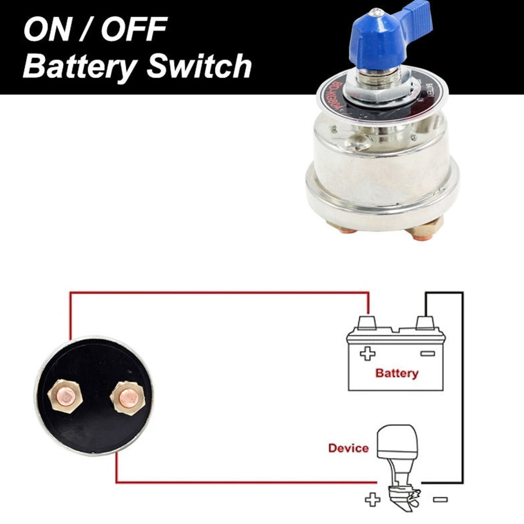 BQBQERT Upgraded 12/24V Battery Disconnect Switches Battery Isolator Switches for Stable Power Management in Vehicles & Boats