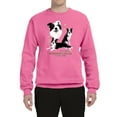 thumbnail image 2 of If It's Not a Border Collie It's Just a Dog Gift | Mens Dog Lover Crewneck Graphic Sweatshirt, Neon Pink, 2XL, 2 of 3