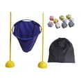 thumbnail image 1 of koolsoo Jeu de Lancer de Poire avec 10 Poireaux Jeu de Lancer de Sac de Sable Robuste Garçons Bleu, 1 of 9
