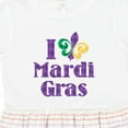 thumbnail image 4 of Inktastic I Love Mardi Gras Girls Toddler Dress, 4 of 5