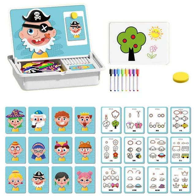 Magnetic Expression Puzzle Set, Creative Magnetic Face Matching Game for Family Interaction, Home Entertainment and Gift Decoration