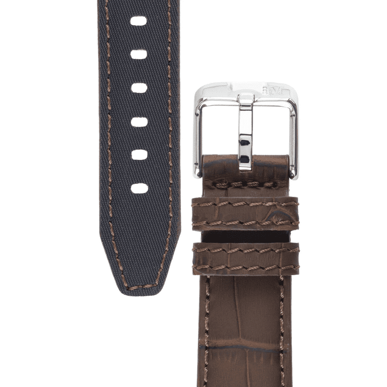 Morellato Soccer Genuine Water Resistant Leather Watch Strap