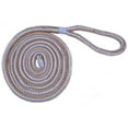thumbnail image 4 of 3/8" Gold/White Fender Line For Boats - Double Braided Nylon 6 Feet Marine Rope - 2 Pack, 4 of 5