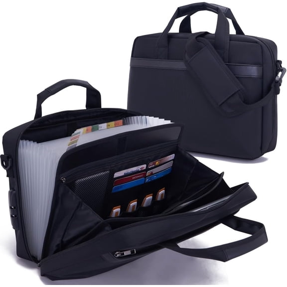 Heavy Duty Accordian File Organizer with Handle