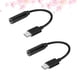 thumbnail image 5 of 2 adaptadores de cable para auriculares tipo C a 3,5 mm (USB 3.1 tipo C, USB-C macho a conector de audio auxiliar hembra de 3,5 mm, negro), 5 of 5