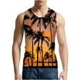 thumbnail image 4 of DDAPJ pyju Mens Beach Tank Tops for Big Men,Palm Tree Tanks Tops for Mens Cool Printed Graphic Sleeveless Tank Top Muscle Shirt for Workout Gym Jogging, 4 of 5