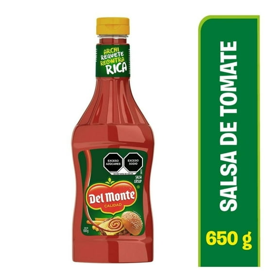 Salsa de tomate catsup Del Monte 650 g