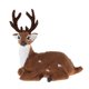 thumbnail image 2 of Accesorios de Ciervo Reno de Navidad Perfecl Modelo Juguete para Niños Marrón Oscuro Sentado Figuritas de animales coleccionables, 2 of 7