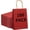 Red, variant on 100 Pcs Medium 8.25x4.3x10.6 Inch Brown Kraft Paper Gift Bags with Handles for Bulk Wedding, Party Favors, Grocery, Shopping, Retail Merchandise, Gift Sacks