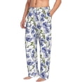 thumbnail image 2 of Daiia Blue Flax Flowers Men's Sleep Pant with Pockets and Drawstring,Pajama Pants-XX-Large, 2 of 9