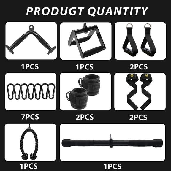LAT Pulldown Attachments, Cable Machine Attachment Gym Accessories