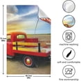 thumbnail image 3 of American USA Flag Tea Towels Set of 6 Red Truck Kitchen Dish Cloth with Hanging Loop, 18"x28"Lint-Free Absorbent Towel for Kitchen Drying Wiping and Cleaning, 3 of 5