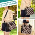 thumbnail image 5 of FORMRS Insulated Lunch Bag Unisex Large Capacity with Shoulder Strap, Checkered Stars Pattern, 5 of 6