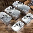 thumbnail image 6 of 5 Size Aluminium Loaf Pan Rectangle Baking Cake Mold Bread Tin Tray Non-Stick Cheese Box Brownie Pastry Decorating Tools Gadgets, 6 of 9