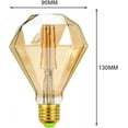 thumbnail image 3 of Vintage Edison Light Bulb, 40W Edison Screw Bulb Dimmable Vintage Light Bulbs E27 Decorative Light Bulbs Warm, 3 of 6